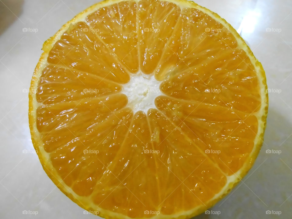 Orange Cross Section