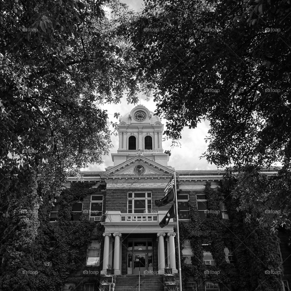 The grand Crook County Courthouse in Prineville
