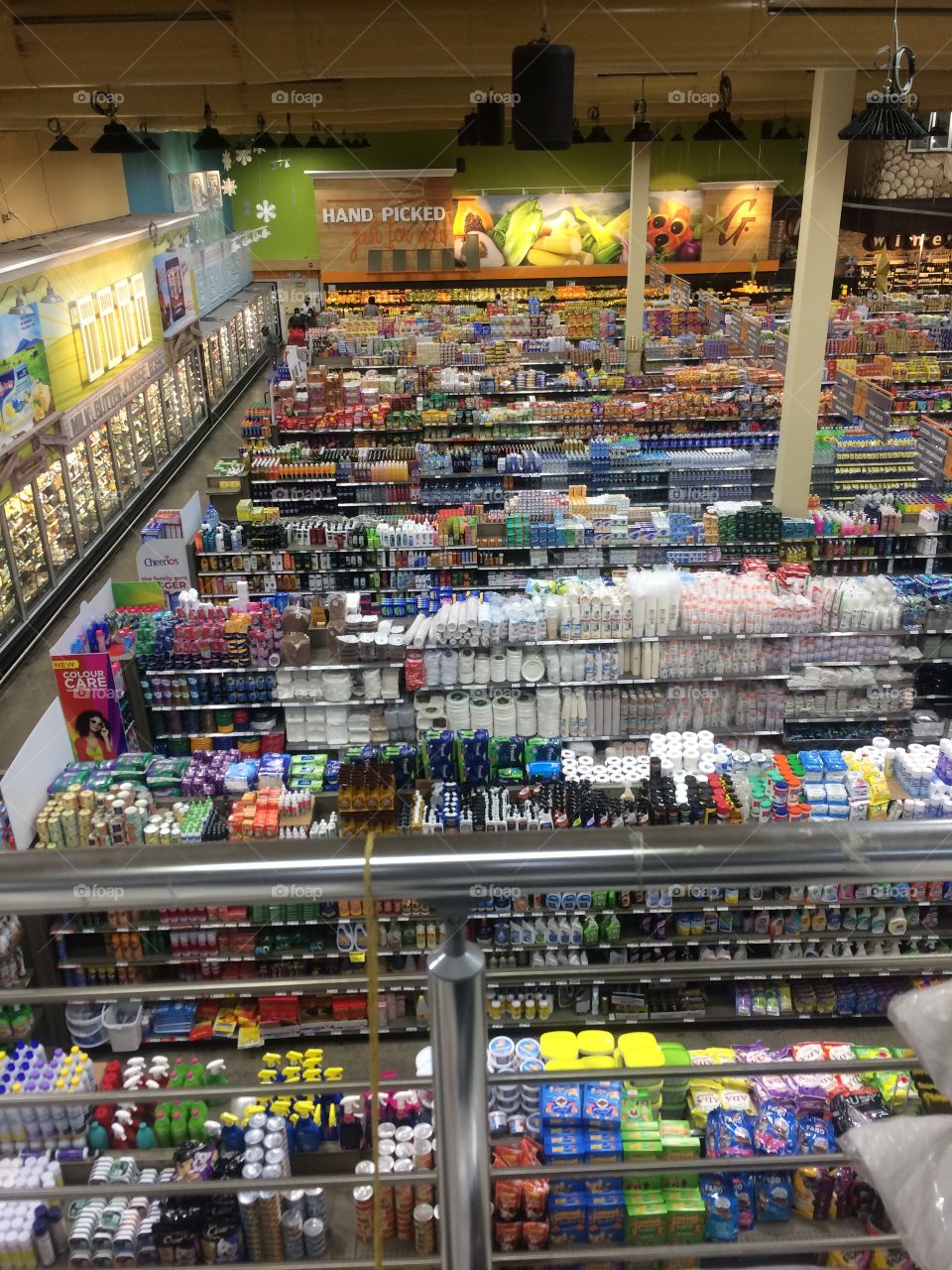 Grocery Store View From Above