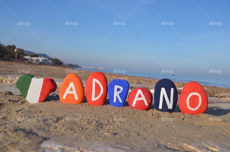 Adrano, Sicily. souvenir on stones