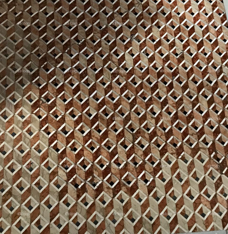 Floor of st marks in Venice 