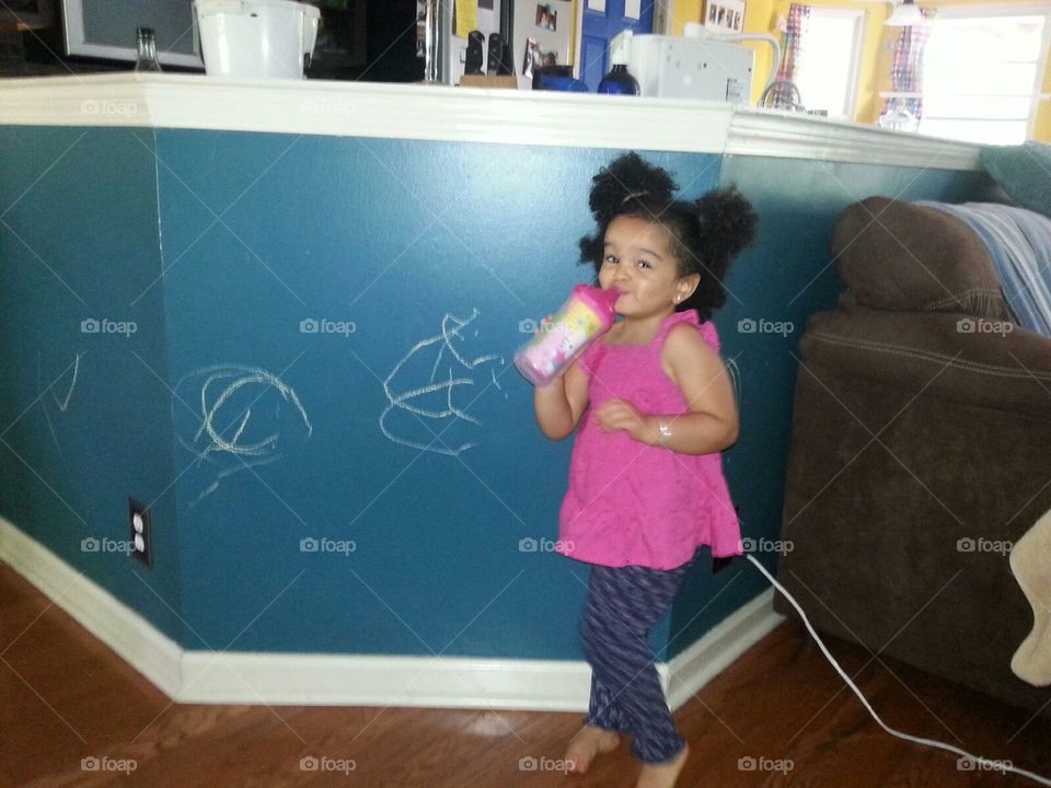 First Gallery. Chalk wall art. without mommy and daddy knowing