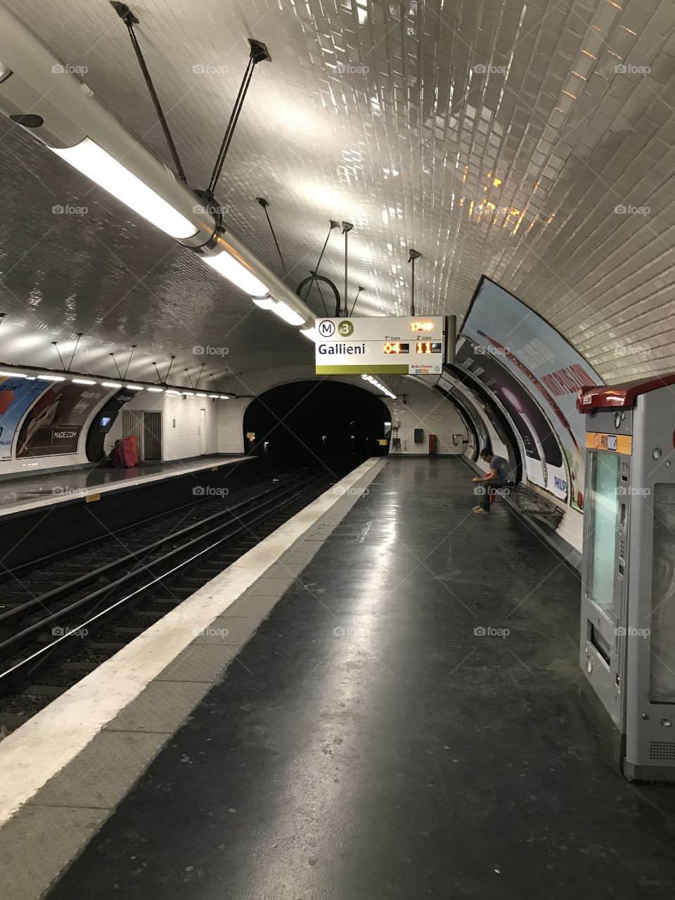Metro station Paris France 