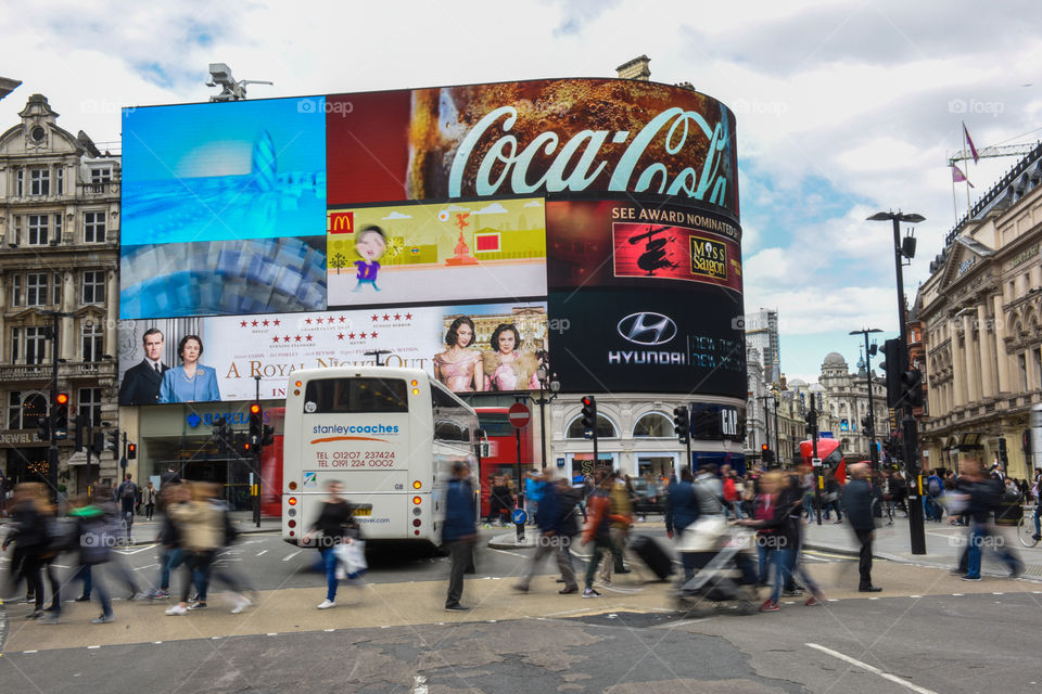Piccadilly Circus in London