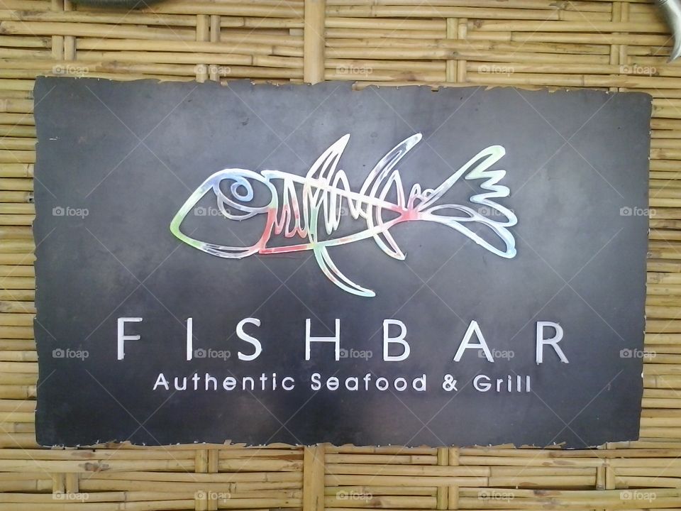 Fish bar beach restaurant . cool place to eat 