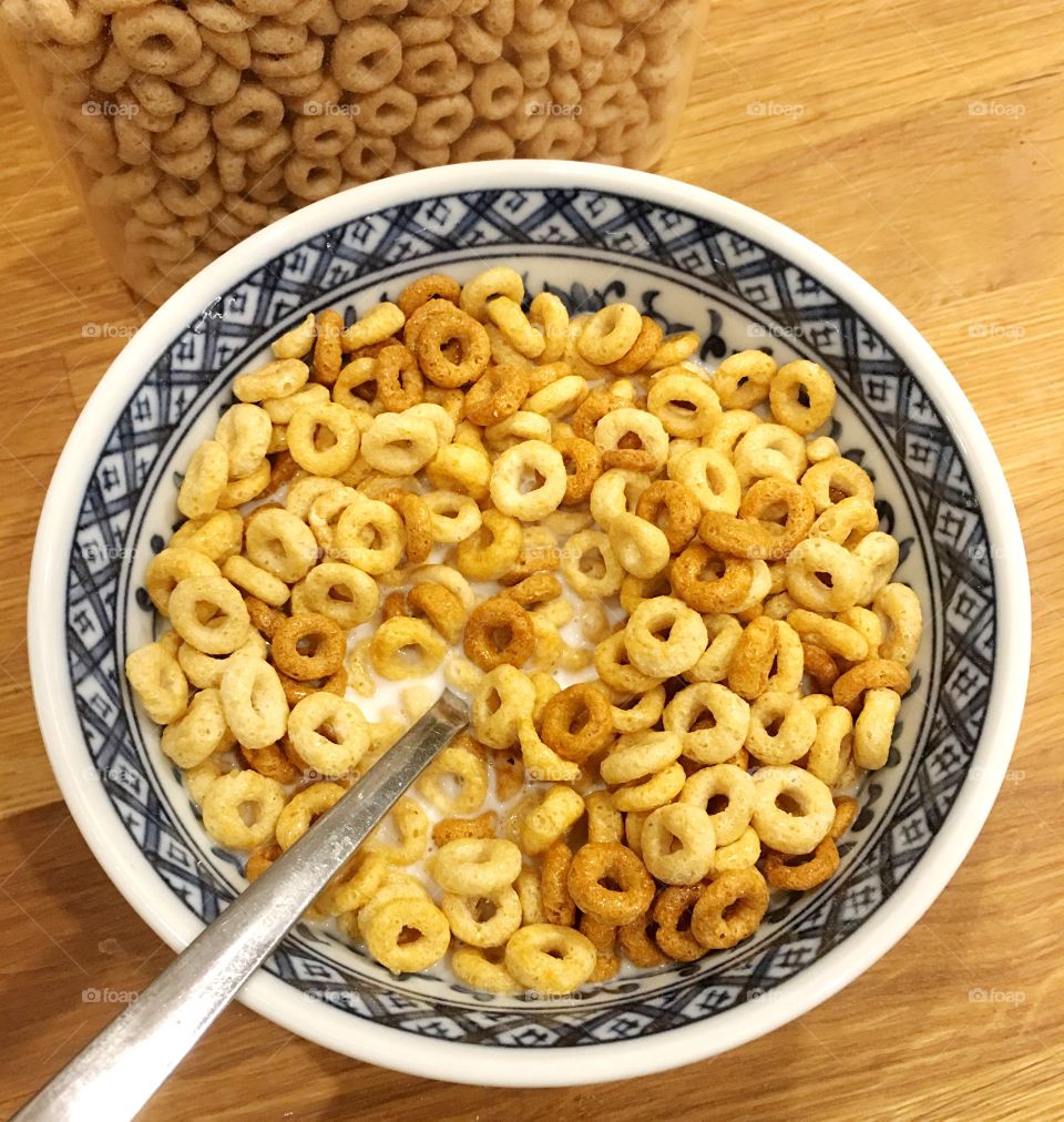 Cereal for breakfast 