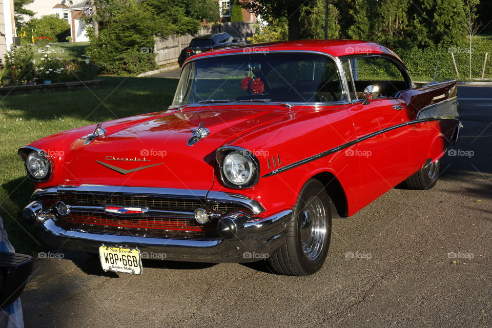 Red Chevy Classic 1957