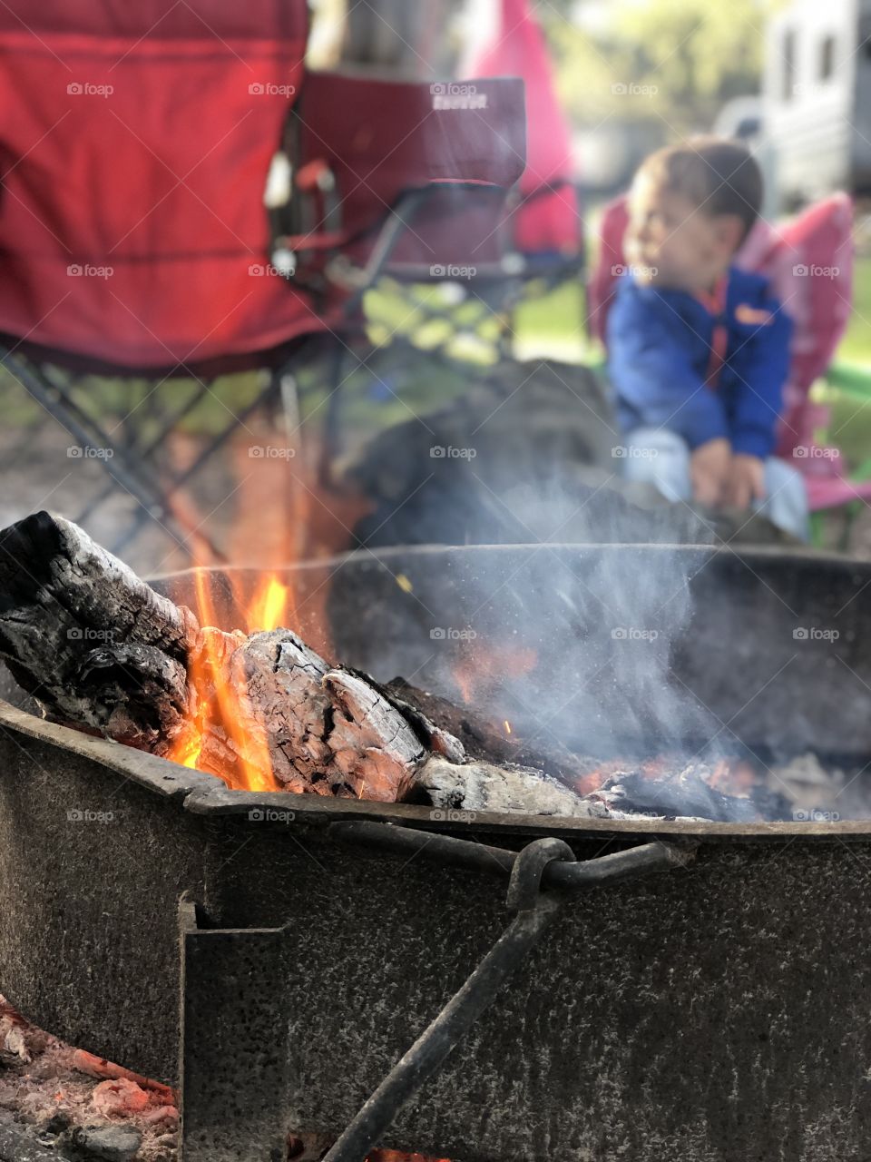 Camping out with kids