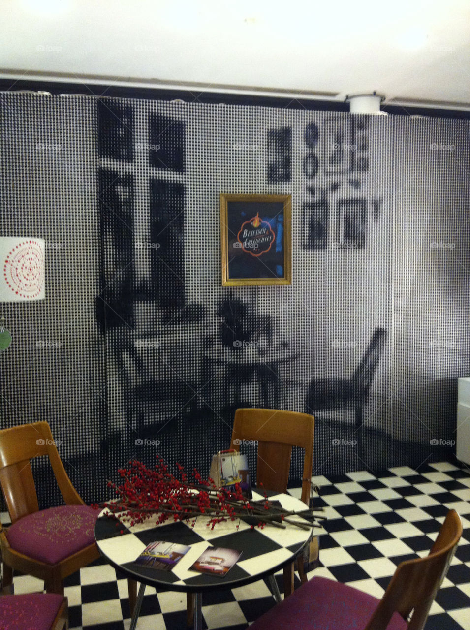 table white pattern chair by nivoa