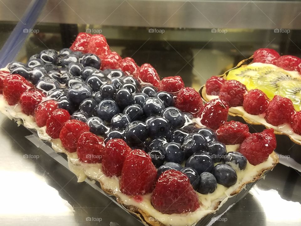 Delicious looking berry tart