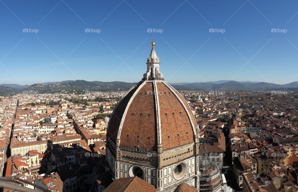 View on Brunelleschi's Cupola, Florence (Italy)