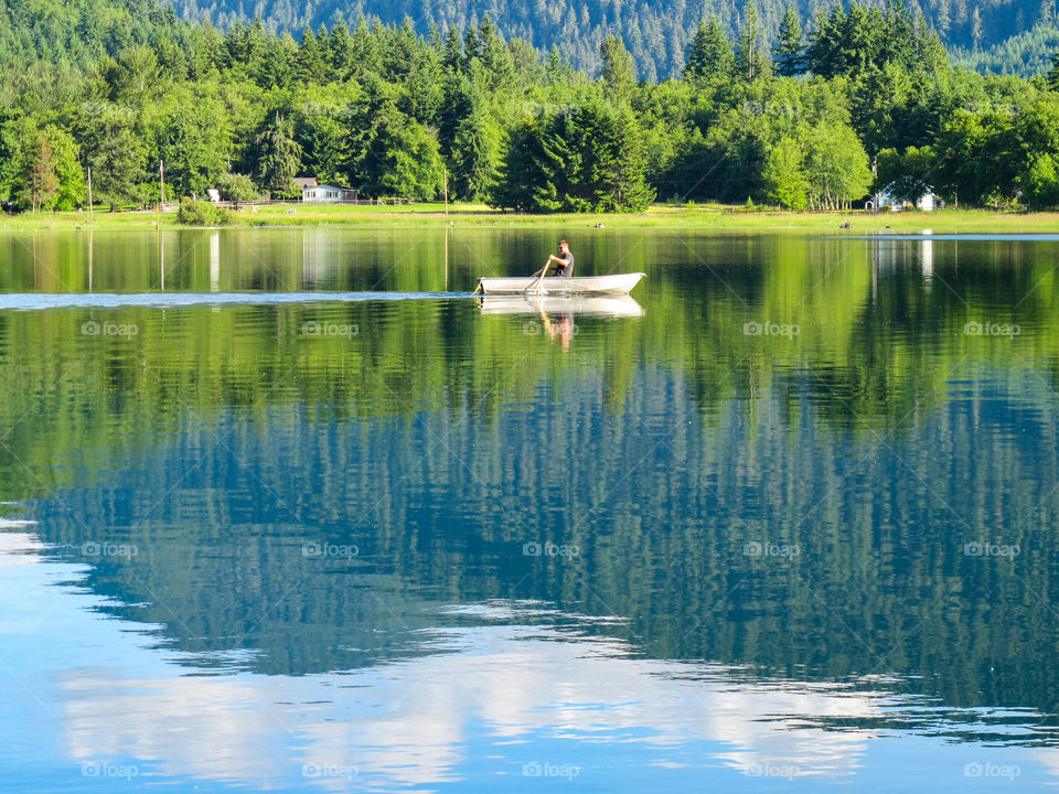 Kayaking in the summer 