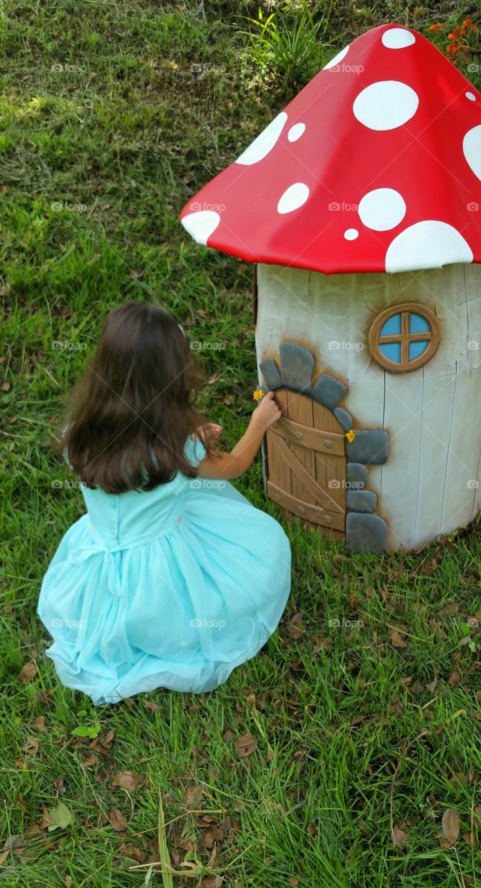 Princess in a fantasy forest