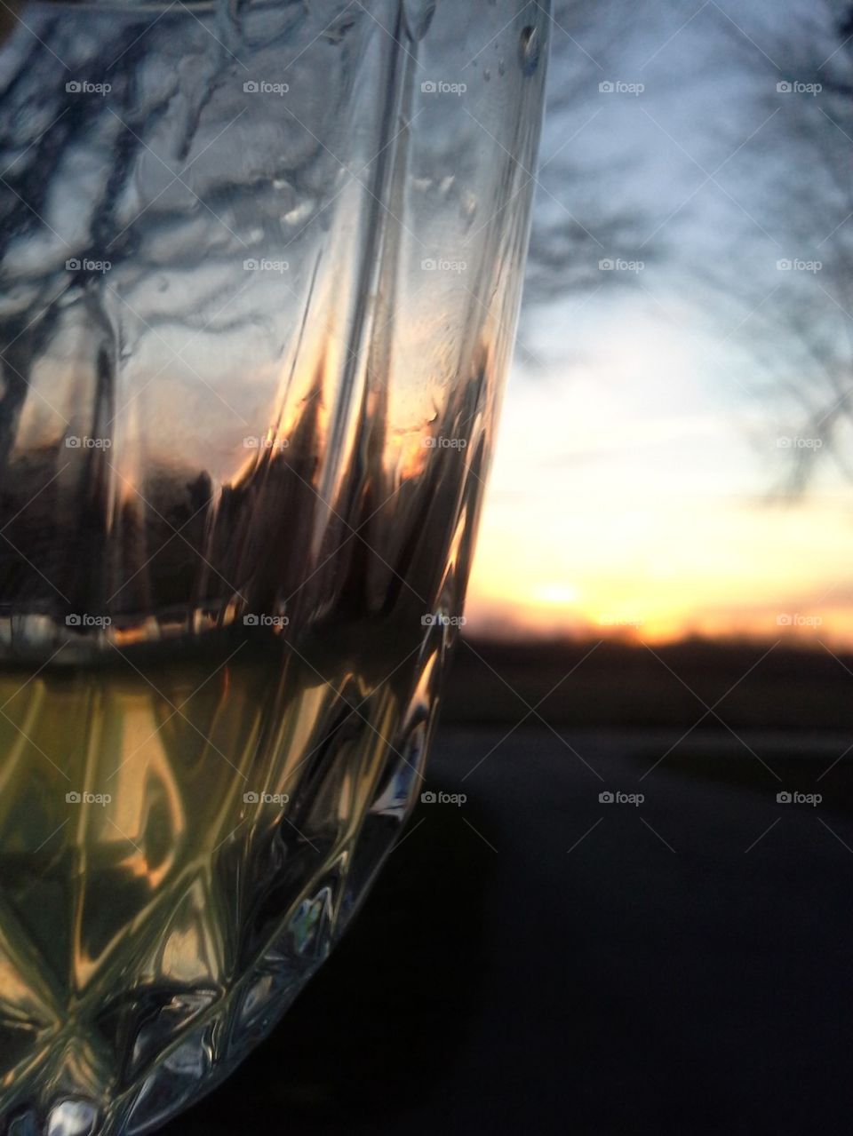 Sunset wine