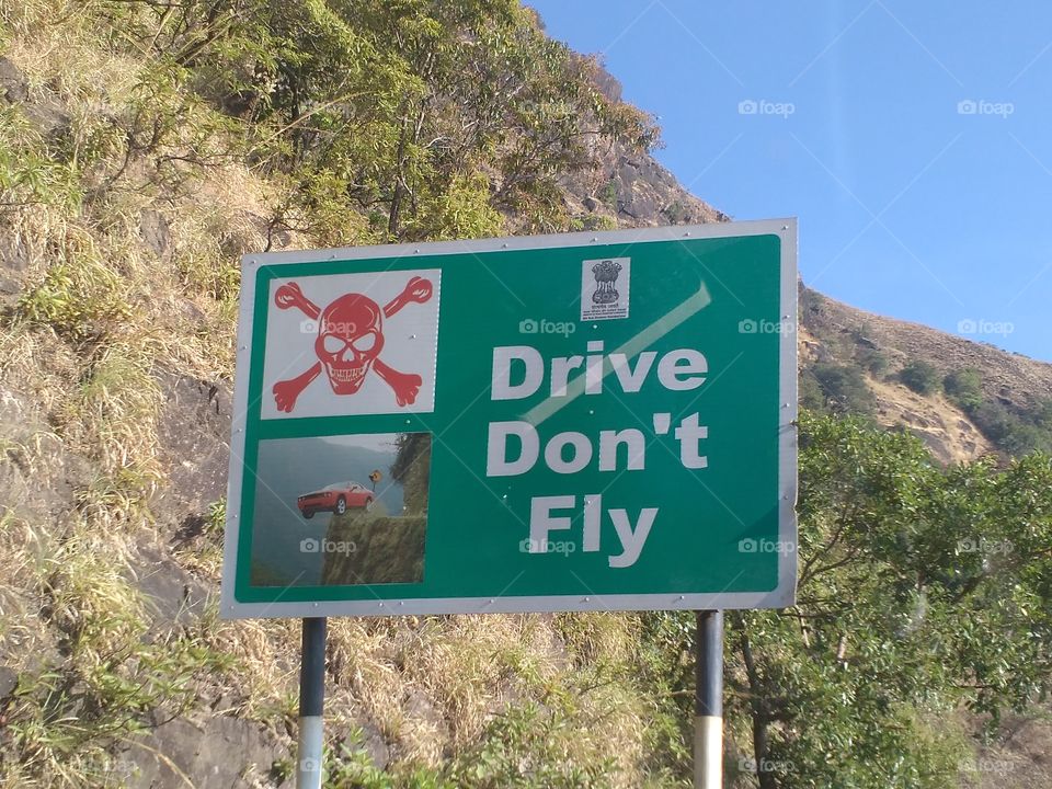 Drive Carefully Don't fly