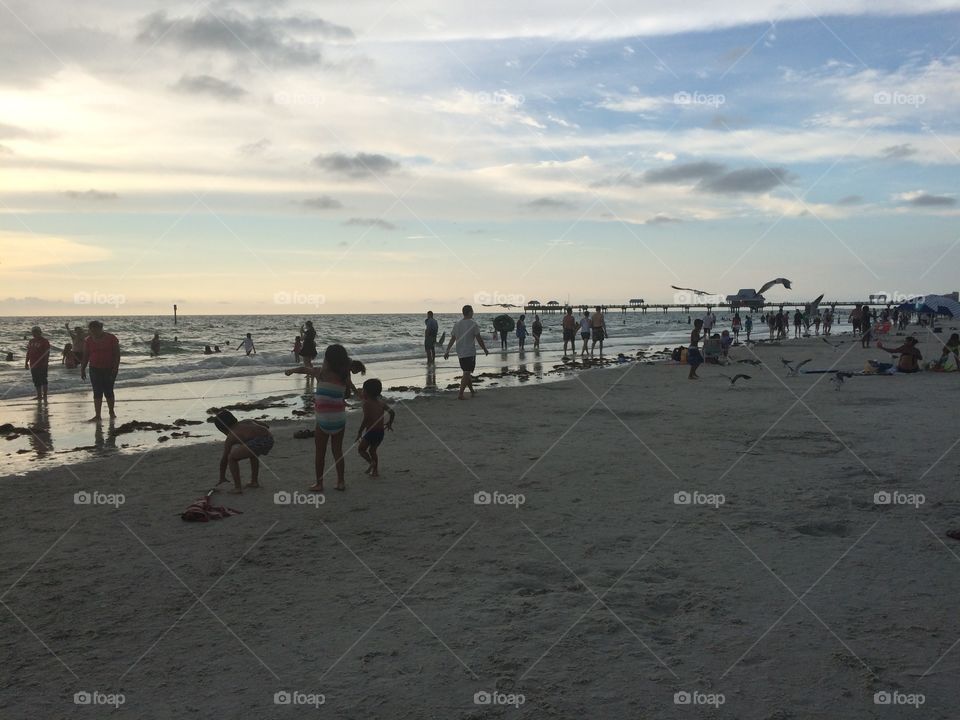 Beach, People, Seashore, Water, Sea