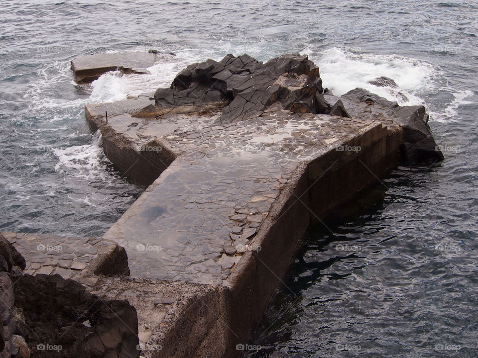water sea rocks pier by ptrendy
