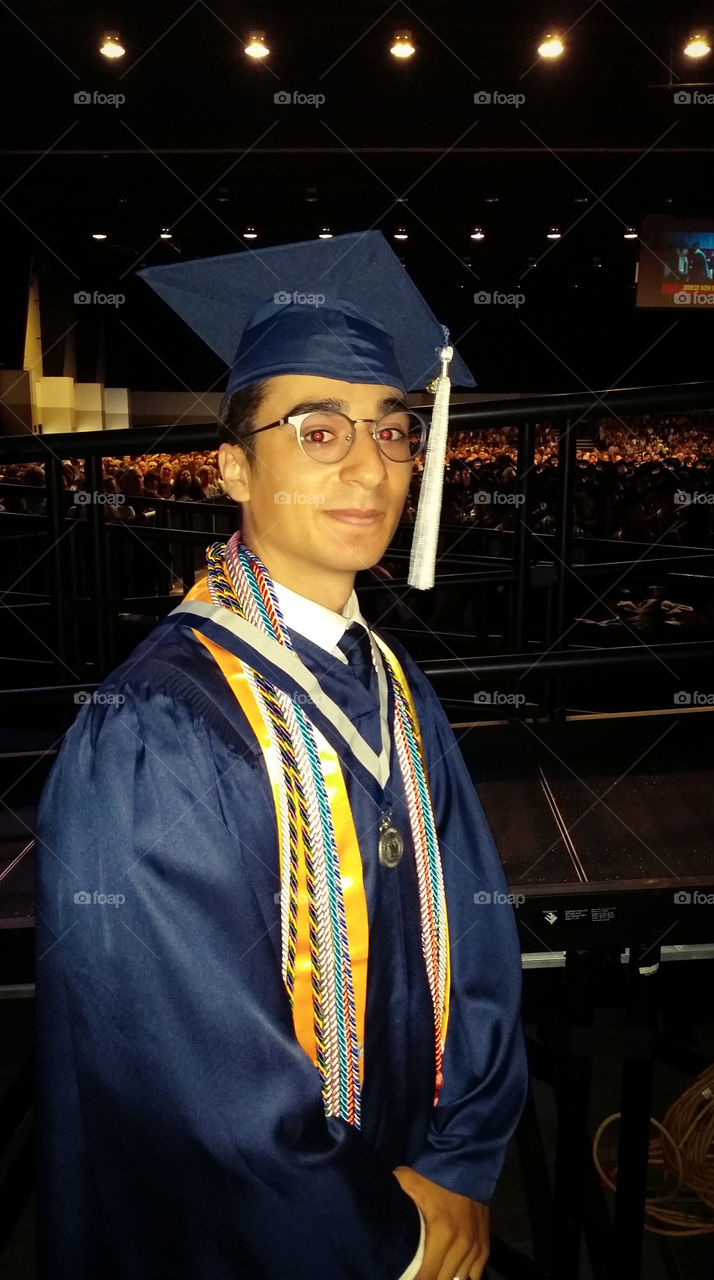 Graduation, Cap, People, University, One