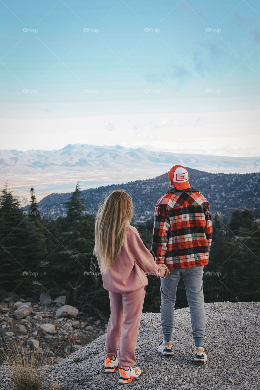 Couple in the mountains 