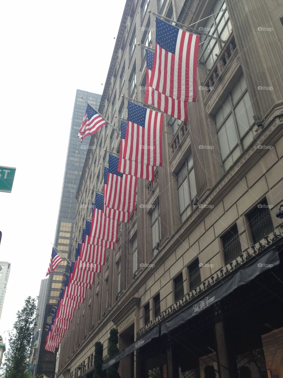 American Flags in New York