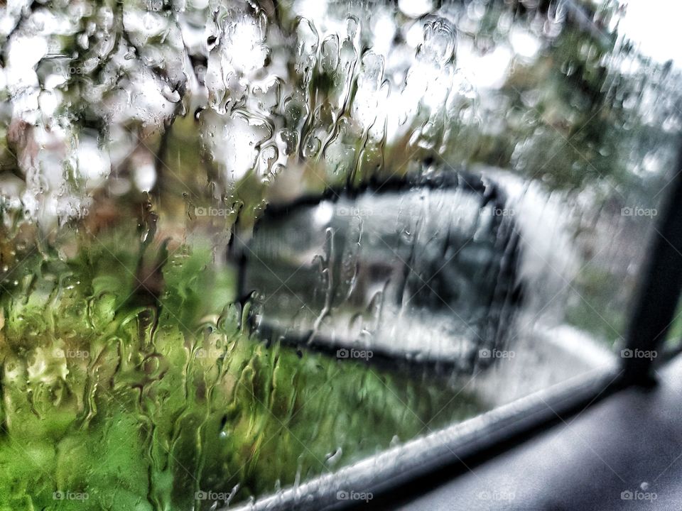 Rainy days:
View from a car.