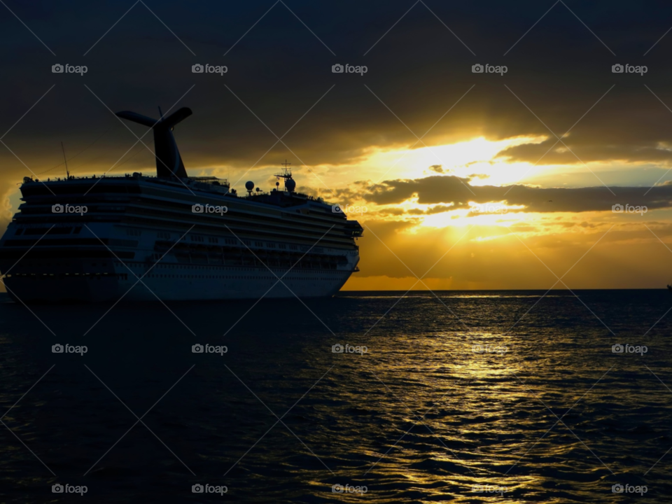 key west sunset water cruise ship by wme