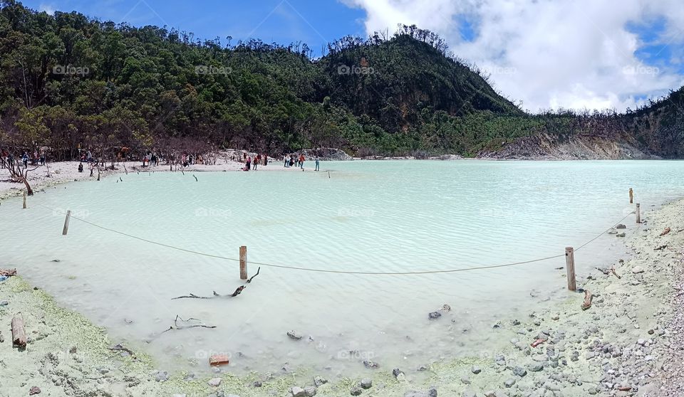 white crater, Indonesia