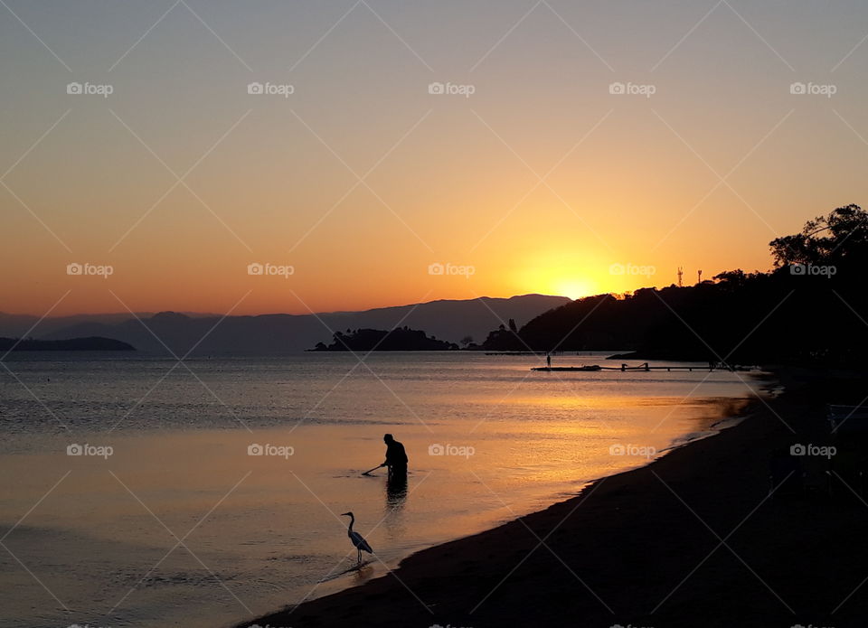 Sunset in Florianópolis Brazil