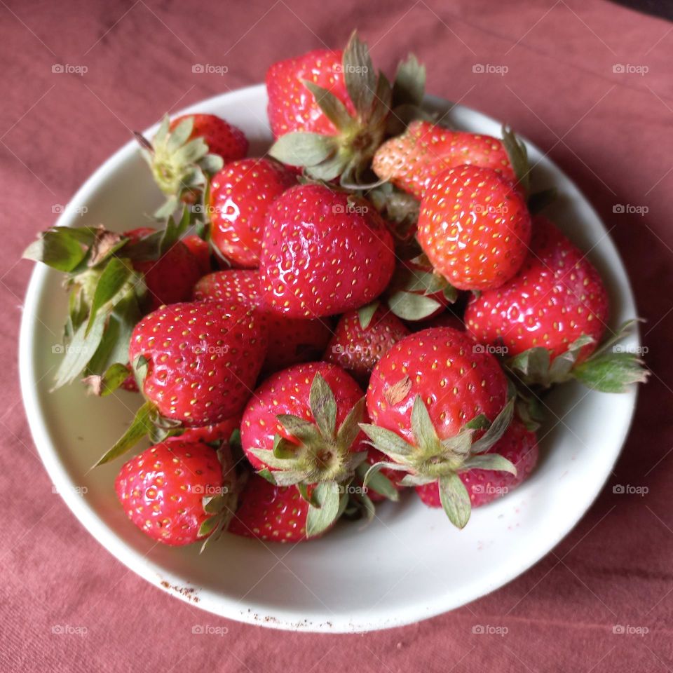 Strawberries are a source of the essential nutrient vitamin C which helps fight various viral and bacterial infections.