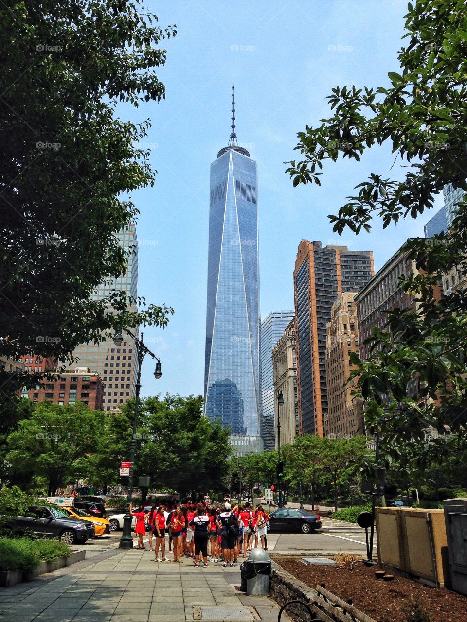 Freedom Tower. Walking to Battery Park 
