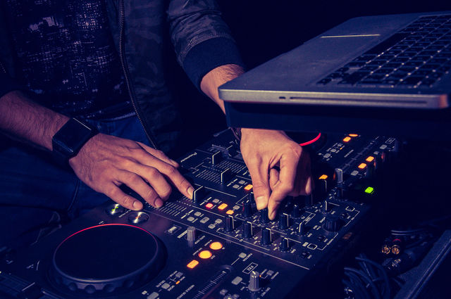 DJ at work