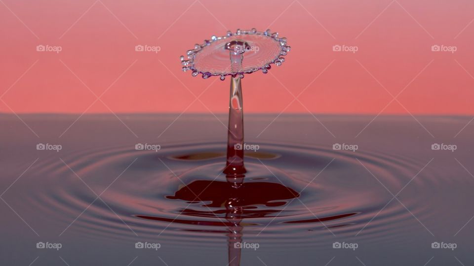 Water droplet collision
