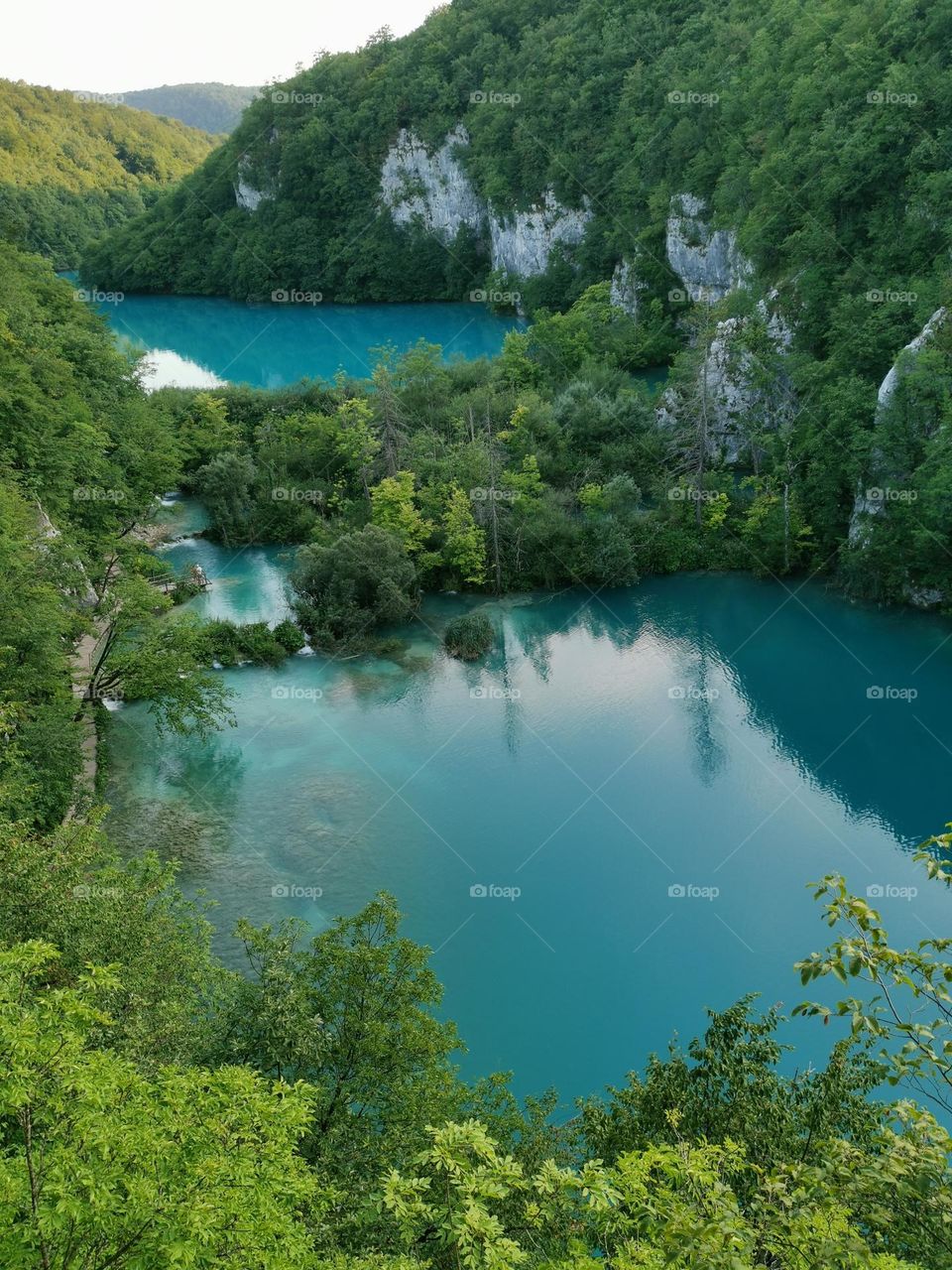 Let's go on a hike. Amazing Croatian nature. Plitvice lakes. Blue lakes, beautiful views, heartbreaking scenery.