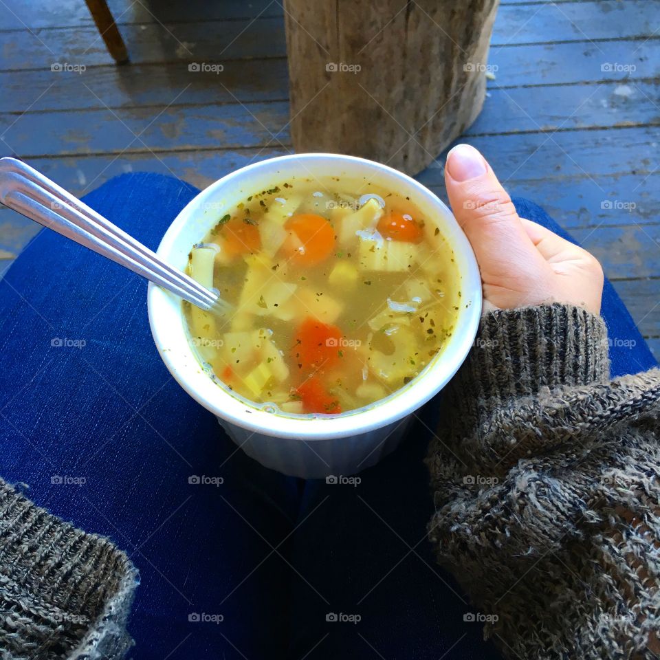 Hot Soup in Autumn