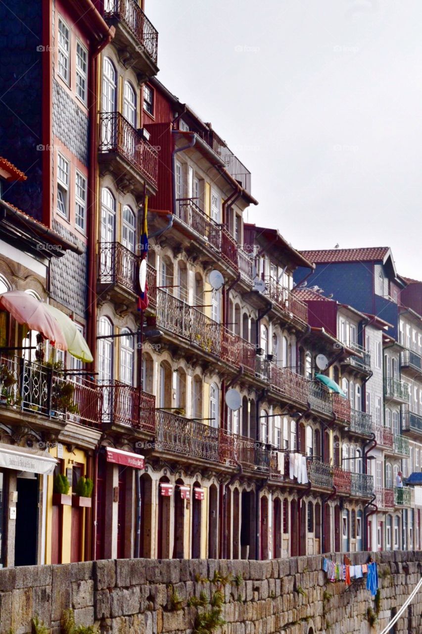 Typical facade of porto 