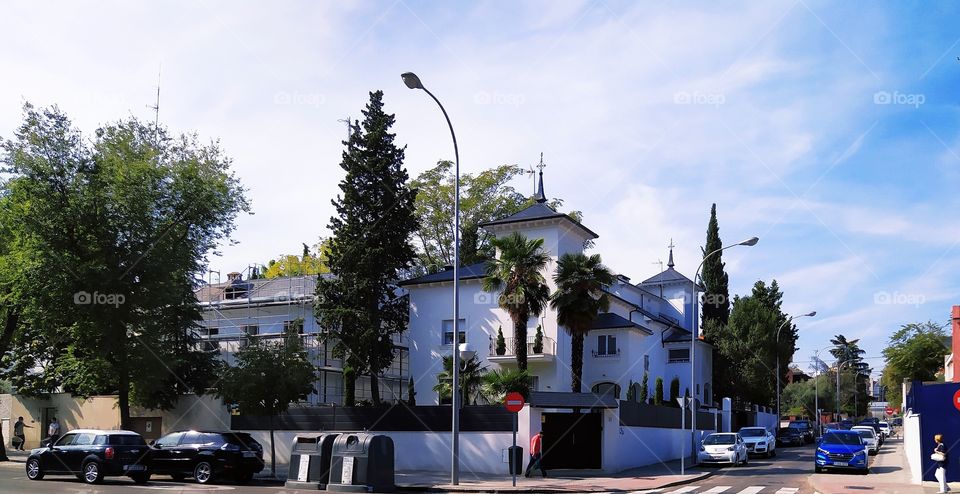 beautiful house view in Madrid