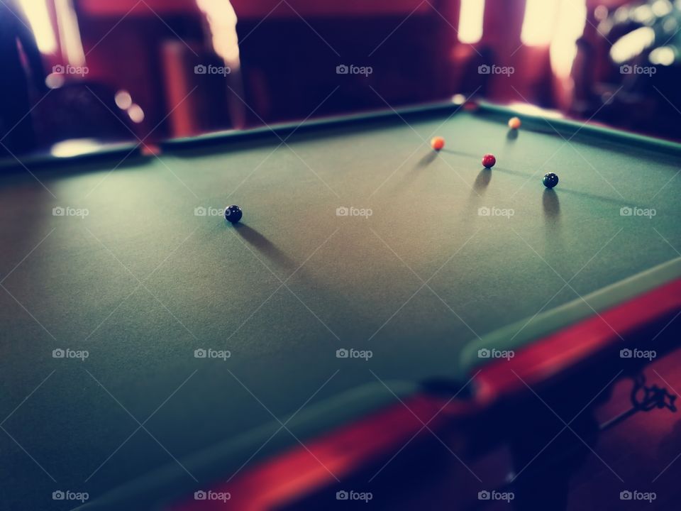 Snooker table from the 1800