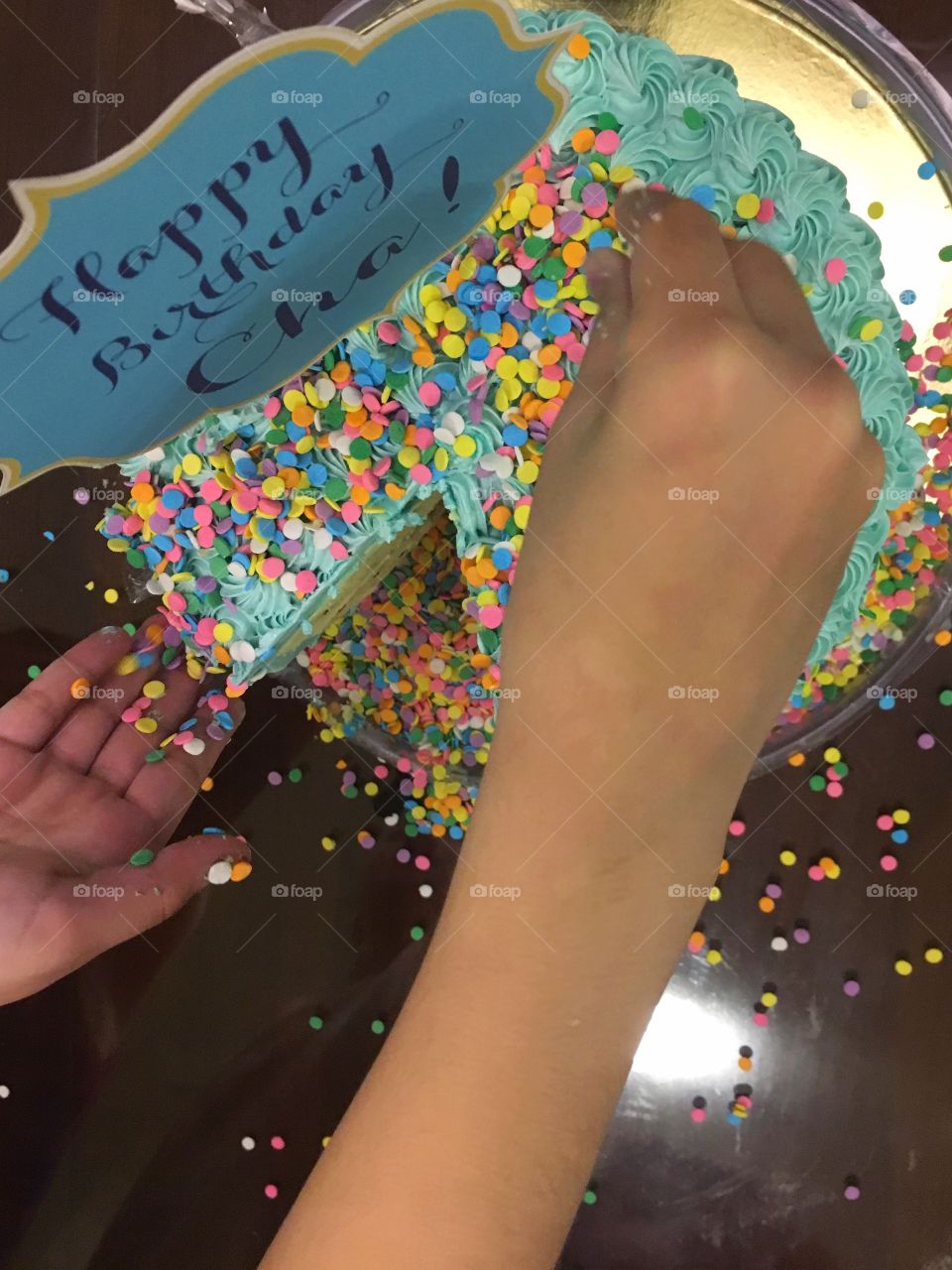 Getting carried away with the sprinkles