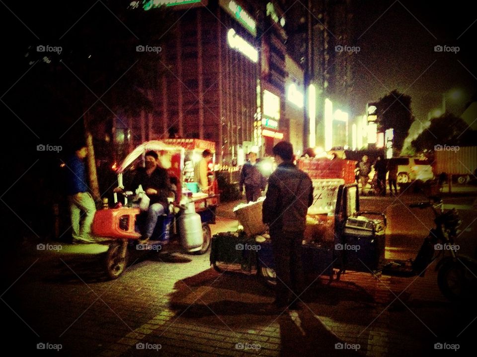 Shenzhen Street Scene Night