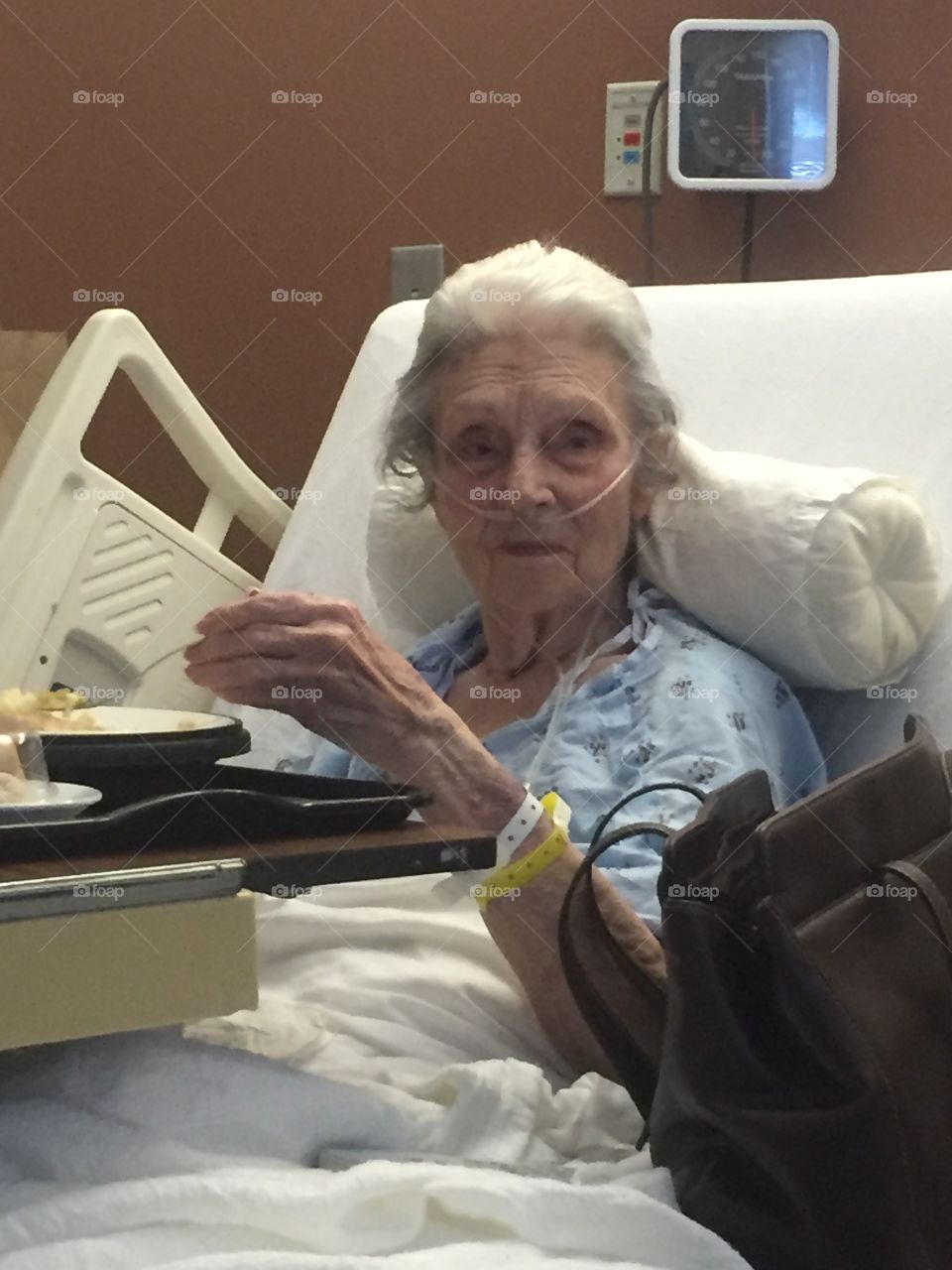 My 94 year grandmother in the hospital 