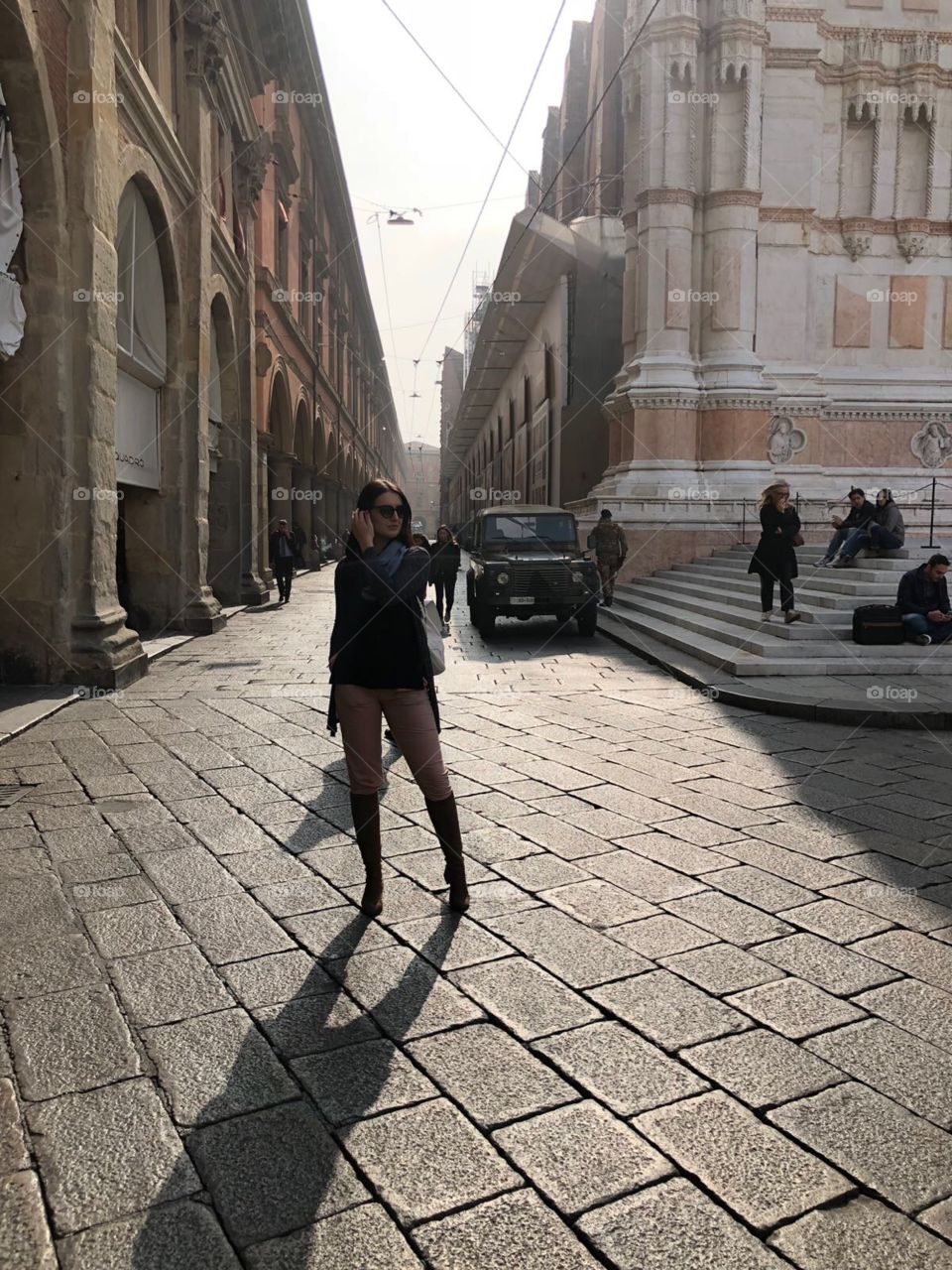 A tourist in Bologna 
