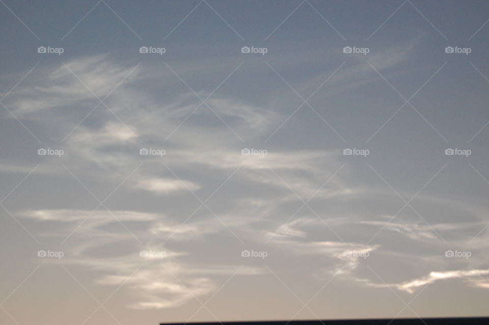 wispy clouds