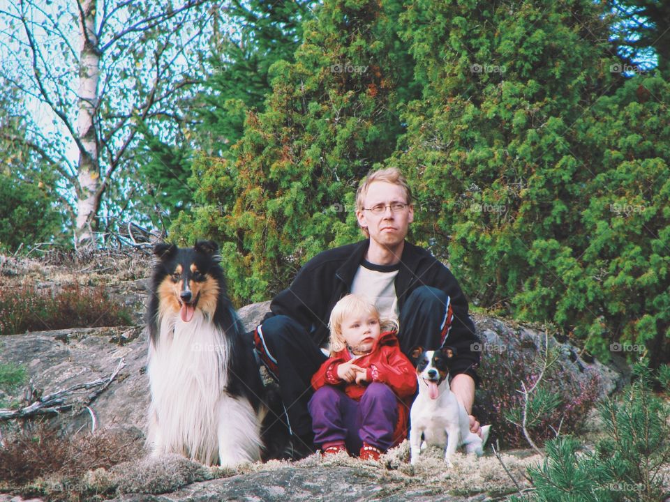 Family in the wilderness