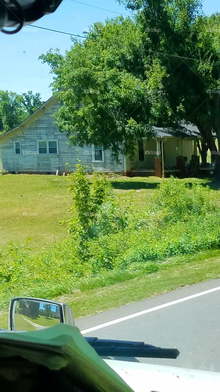 looking at the world through a windshield