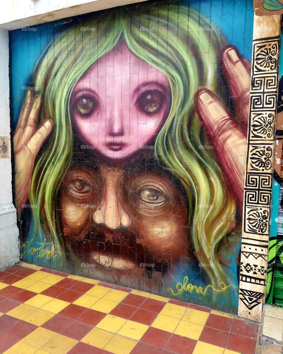 Taking in beautiful murals in Tijuana