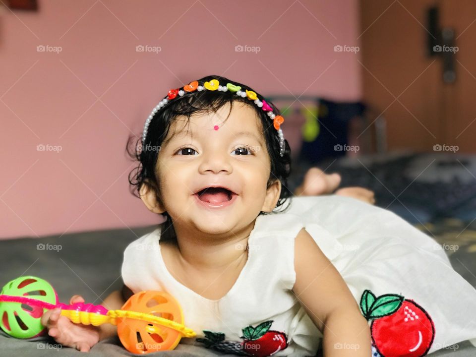 cute baby smiling photo