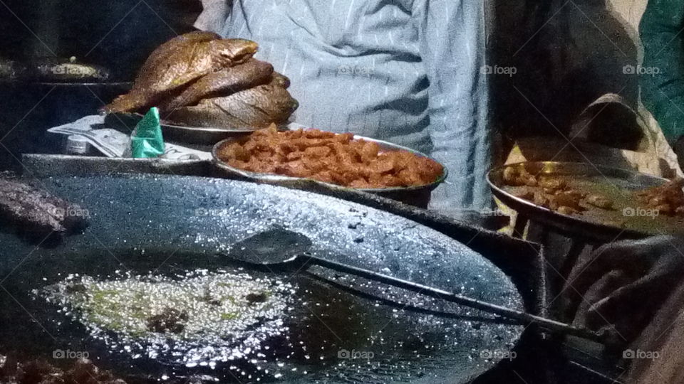 Street food fish fry