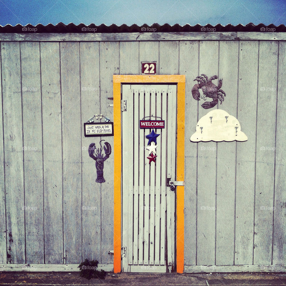 beach summer house door by javidog