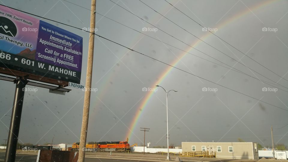 Double Rainbow with billboard