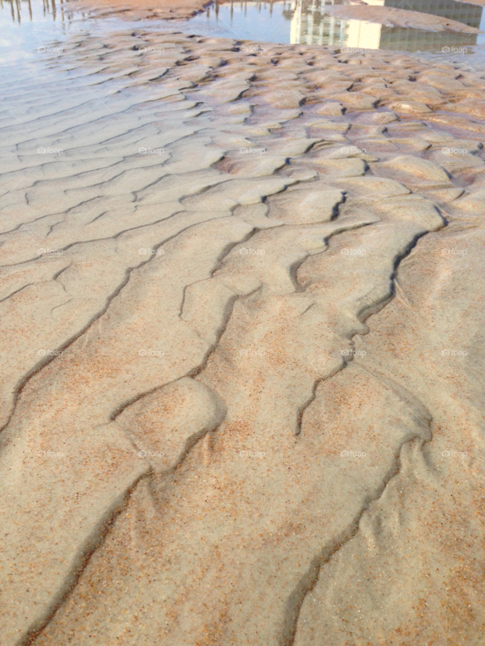 daytona beach florida beach sand ripples by dmelhorn